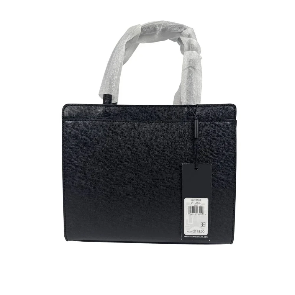 Karl Lagerfeld Paris Women's Maybelle Iconic Black‎ Choupette Satchel